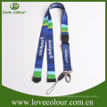 Hot Sale Custom Design mais baratos poliéster Neck Lanyard Strap com impressão Logo